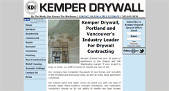 Desktop Screenshot of kemperdrywall.org